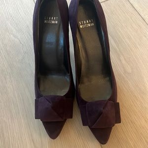 New Purple suede Stuart Weitzman pumps